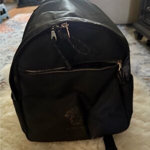 Versace Black Backpack Classic Design